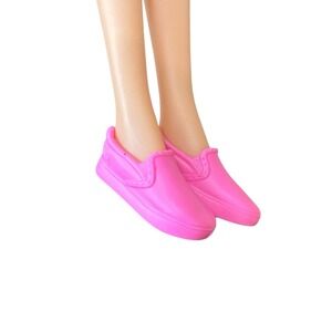 Mattel Barbie Pink Slip-on Sneaker Signed "B" Vans Casual